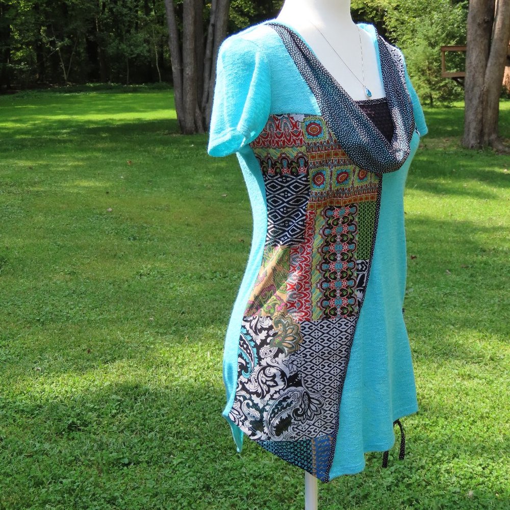 Zoe Patchwork Tunic Top - image 4